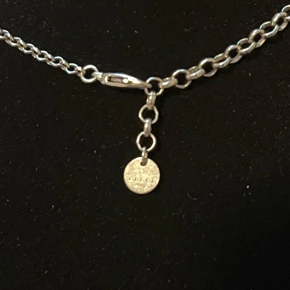 Gucci Interlocking G Arabesque 925 Silver Necklace - Picture 3 of 7